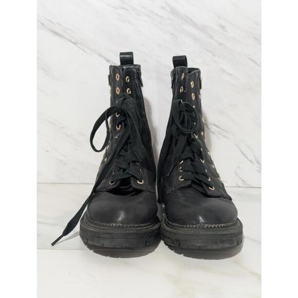 Bebe Women’s Quilted Combat Booties with Studs - Size 7 - Picture 2 of 10